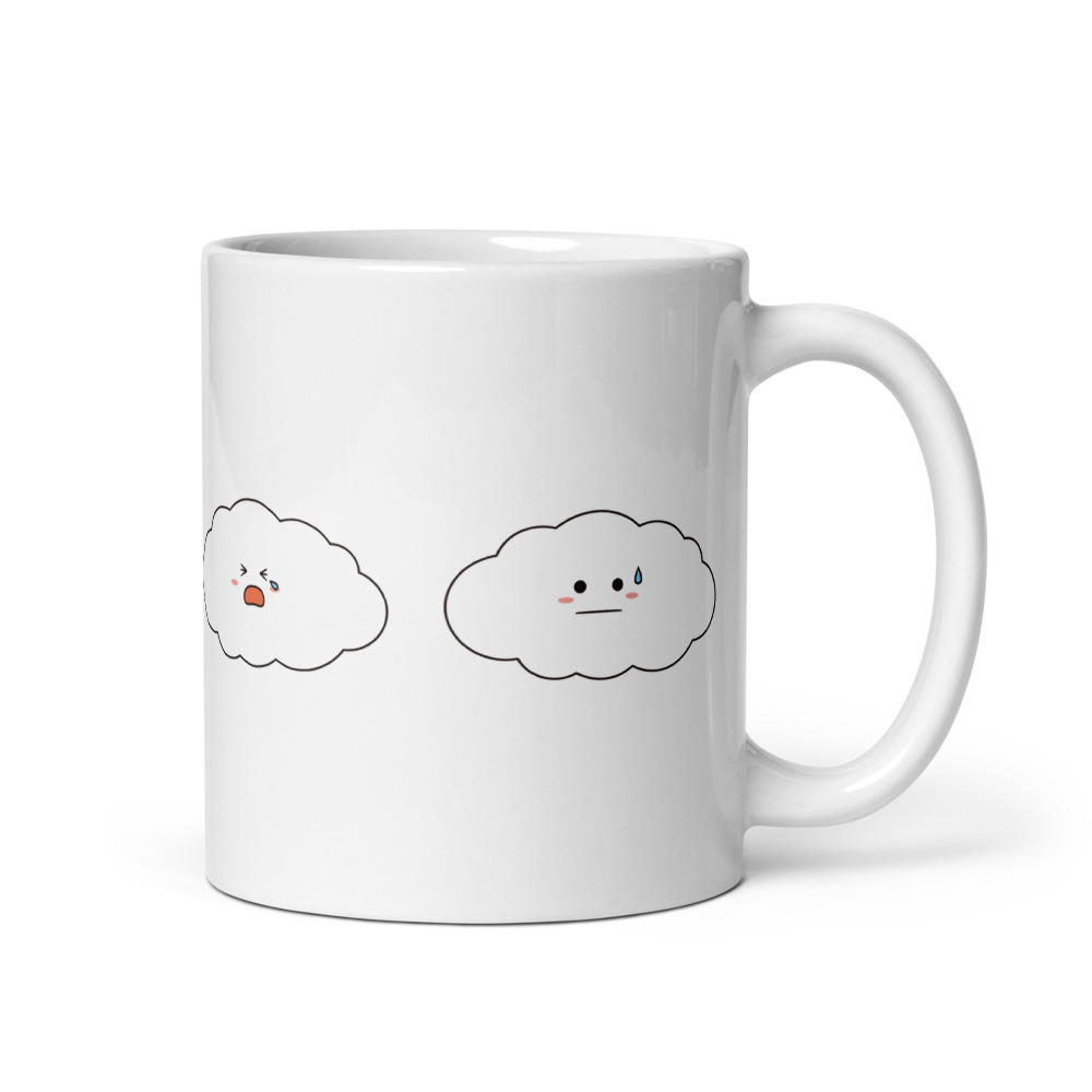 もくも 4つの表情 マグカップ